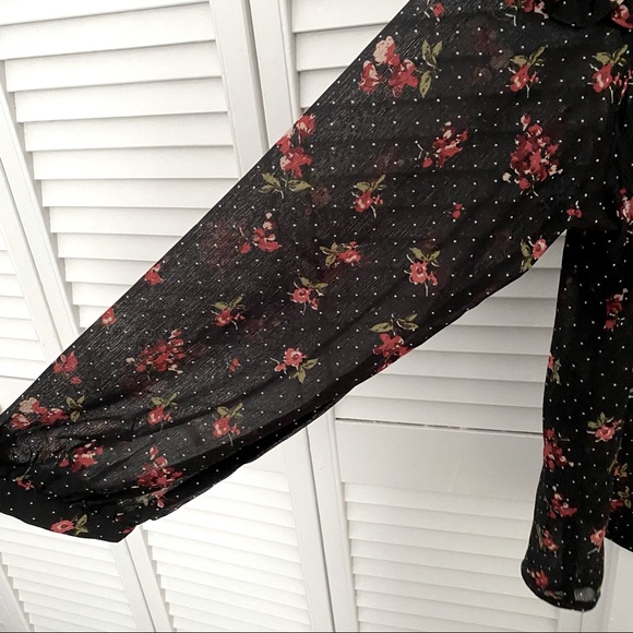 ASOS Glamorous Black Blouse size XL - Picture 2 of 4